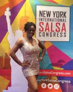 Denita Inez Dancing New York International Salsa Congress 2017