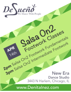 Denita Inez of Desueño will teach a footwork workshop on April 14th 2019