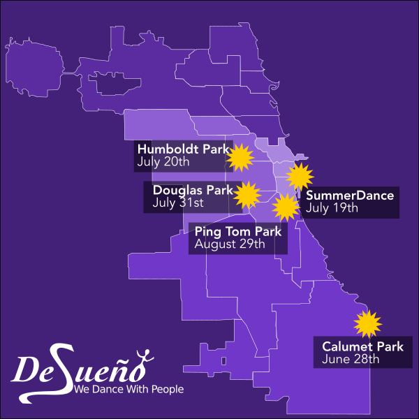 2019 SummerDance and Free Dance events with Desueño