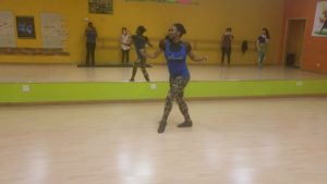 Denita Inez salsa footwork class