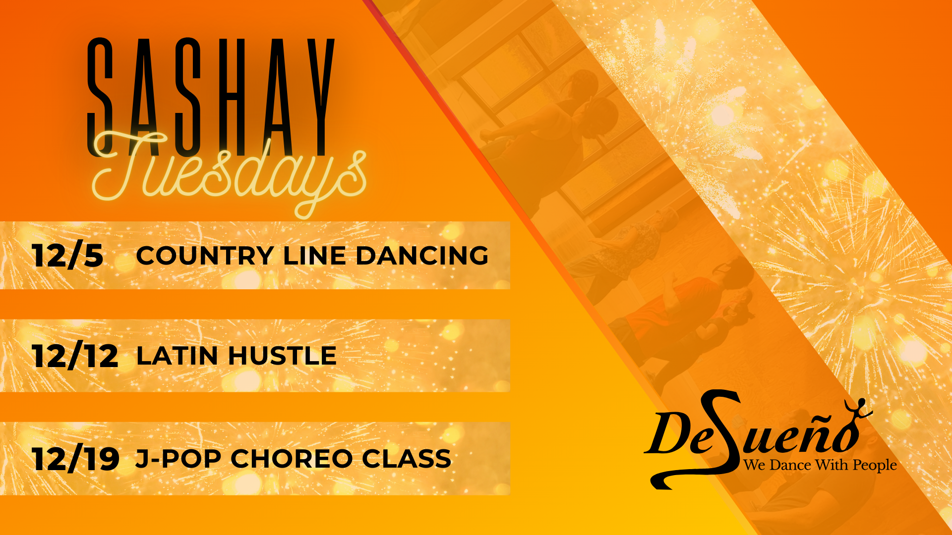 New Tuesday Night Workshops in December