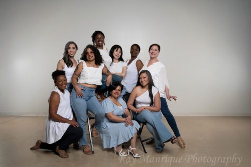 Desueño team photo in denim