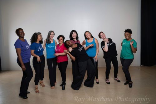 Candid Team photo with teammates wearing Desueño T-shirts